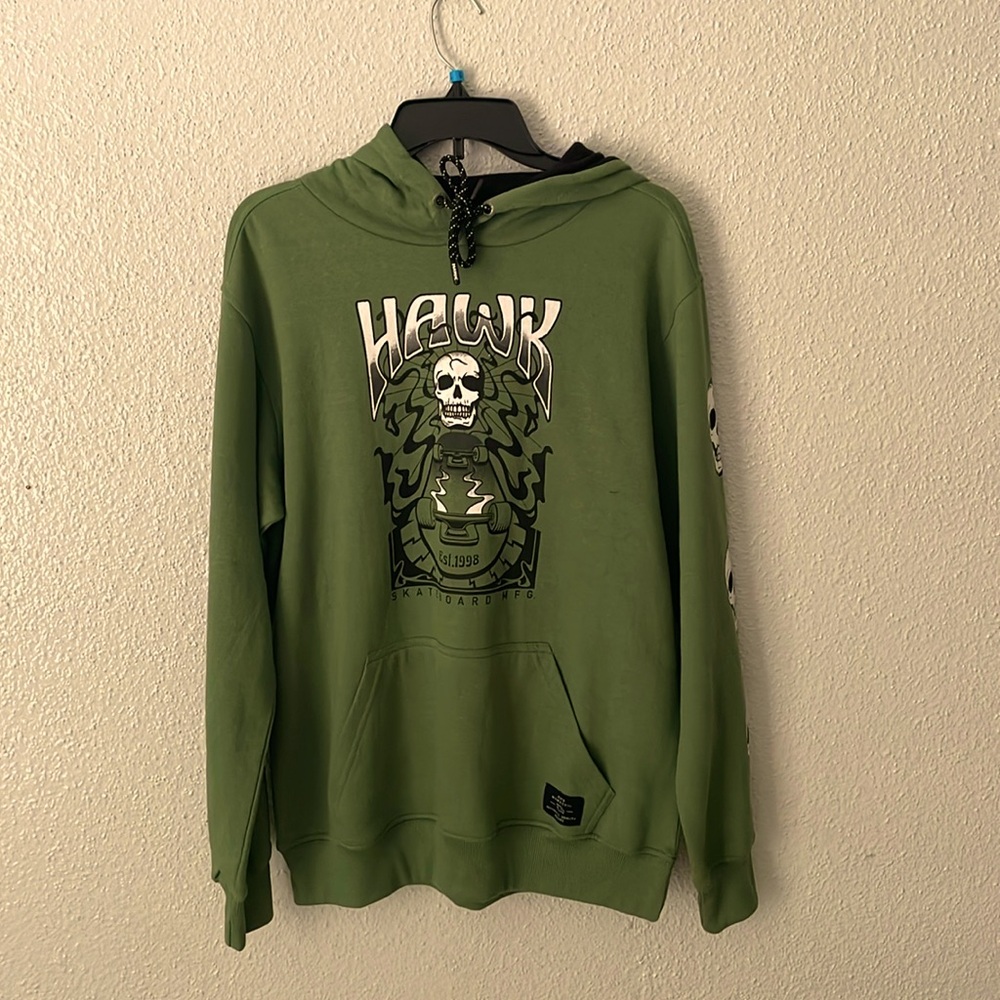 Green hoodie designer size M